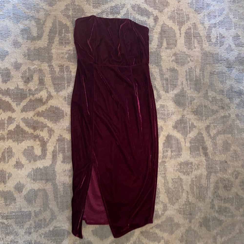 VELVET HOCO DRESS